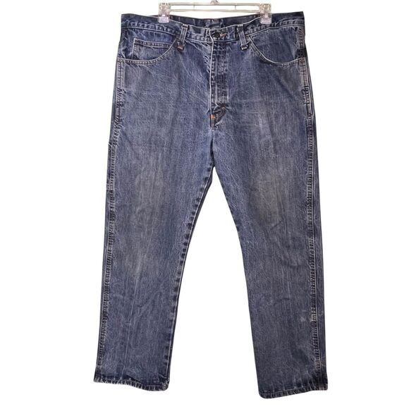 CRUDE Jeans Mens 38x30 Flame Resistant FR Westex Indigo CAT 2 NFPA 2112 RPS-1018 - Picture 11 of 11